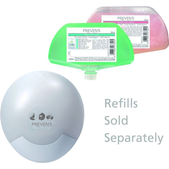 Preven`s paris® Natural dispenser 350 ml, hvit