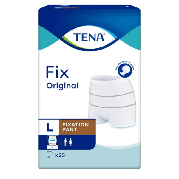 Truse TENA Fix Orginal hvit m/ben L