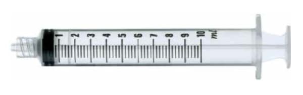 Sprøyte 10ml luer lok sentrert