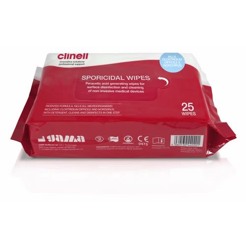 Desinfeksjon Clinell Sporicidal wipes