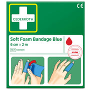 Plaster Soft Foam blå 6cmx2m