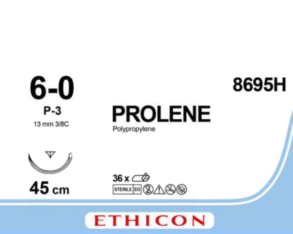 Sutur Prolene 6-0 P-3 MultiPass 45cm Blå