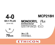 Sutur Monocryl Plus 4-0 SH-1 70cm Lilla