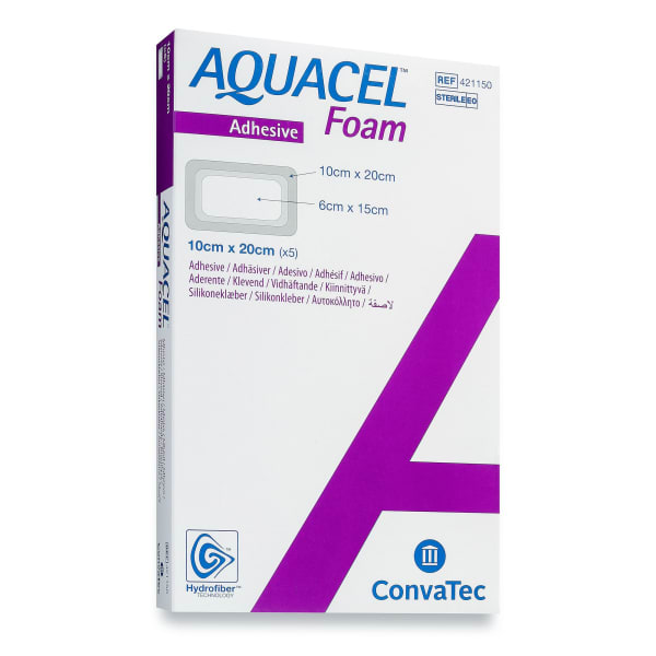 Bandasje Aquacel Foam Adh 10x20 cm