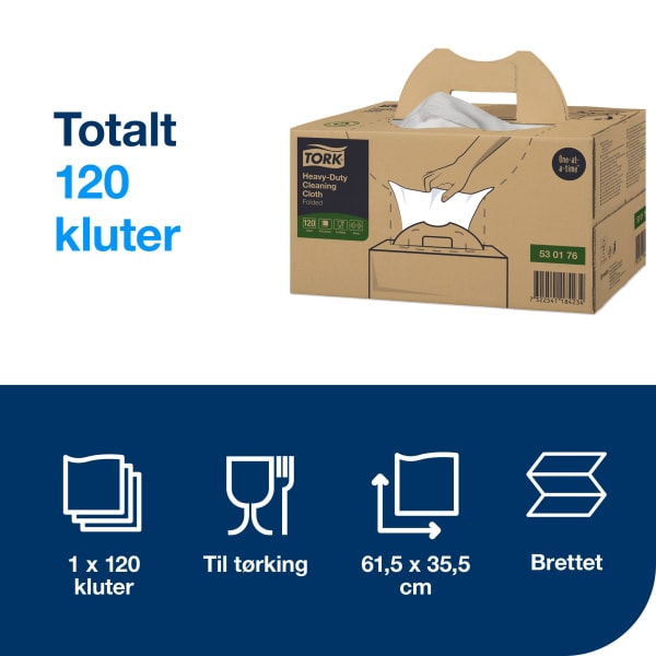Rengjøringsklut Tork W7 Handybox Sterk