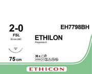 Sutur Ethilon 2-0 FSL 75cm Svart