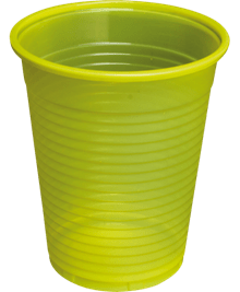 Drikkebeger 180ml 3000stk Gul