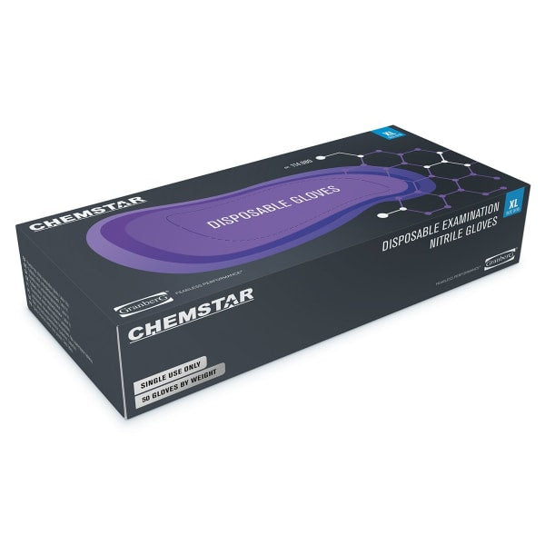Hanske Nitril Chemstar Blå 28,5cm M
