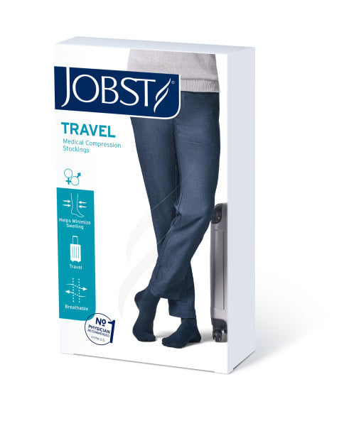 Kompresjon Jobst Travel kne Sort Str1