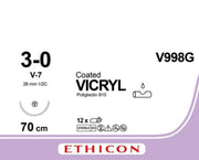Sutur Vicryl 3-0 V-7 70cm Lilla