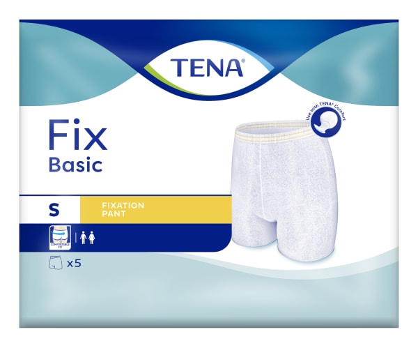 Truse TENA Fix Basic hvit m/ben S 5pak