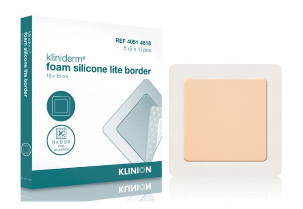 Bandasje skum Kliniderm lite 15x15