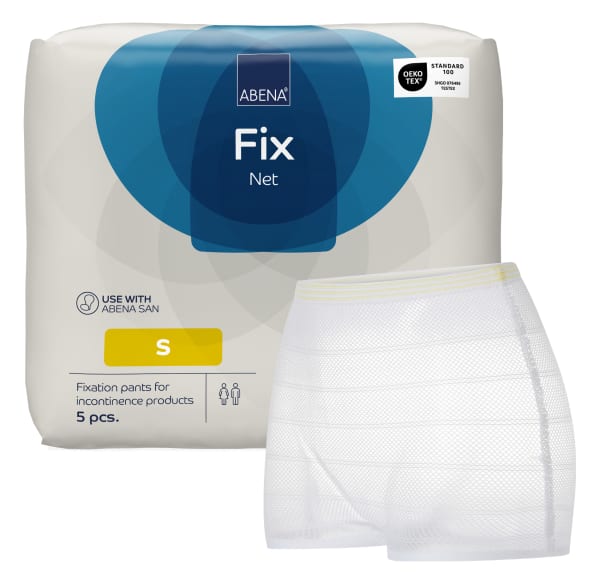 Truse Abena Fix Net hvit u/ben S 5pak