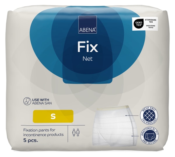 Truse Abena Fix Net hvit u/ben S 5pak