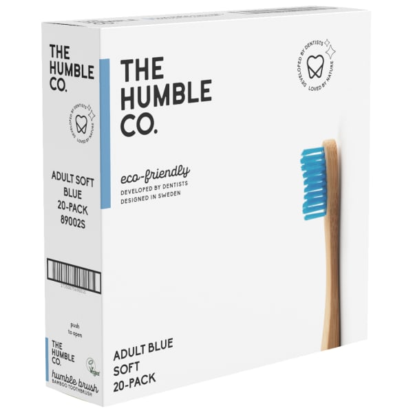 Tannbørste Humble Soft blå