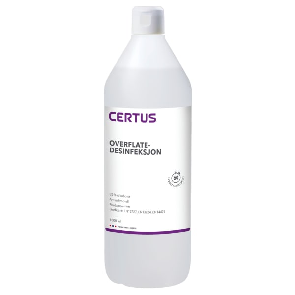 Overflatedesinfeksjon Certus 85% 1000ml
