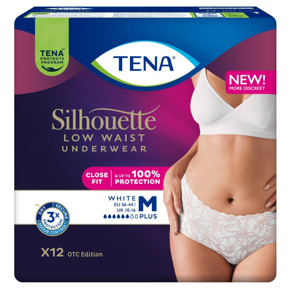 Bleie TENA Silhouette Plus LW hvit M