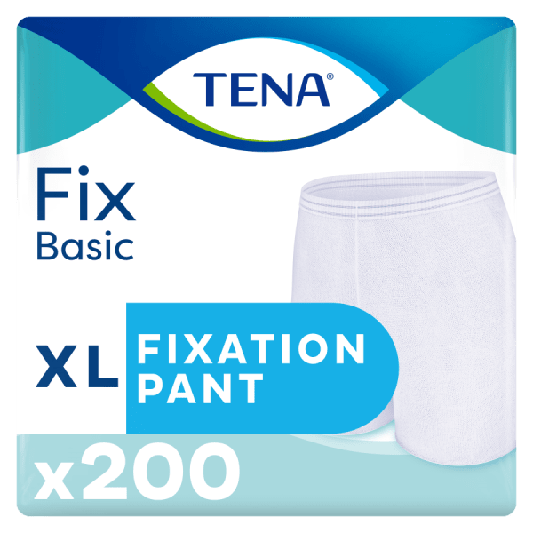 Truse TENA Fix Basic hvit m/ben XL