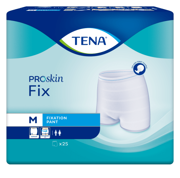 Truse TENA Fix hvit m/ben M