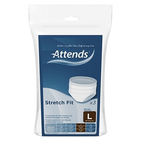 Truse Attends Stretch Fit hvit u/ben L