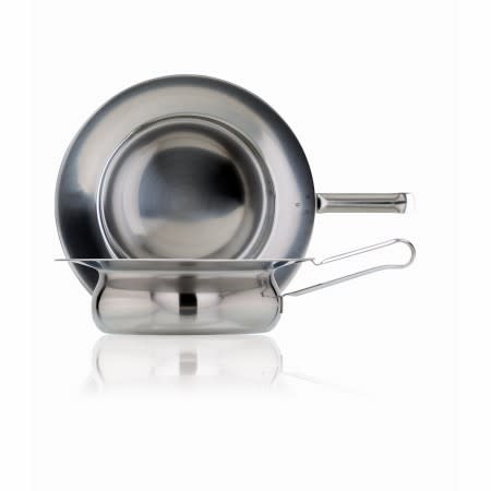 Bekken rustfritt stål m/lokk