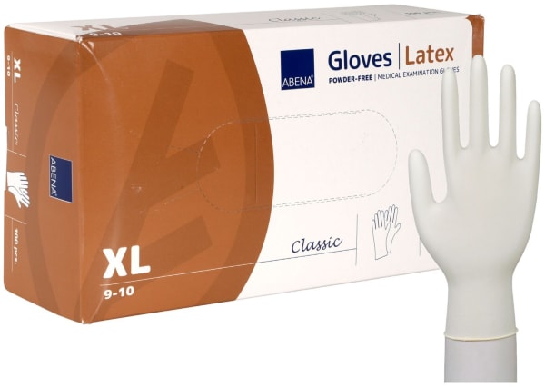 Hanske Latex Abena Classic natur XL