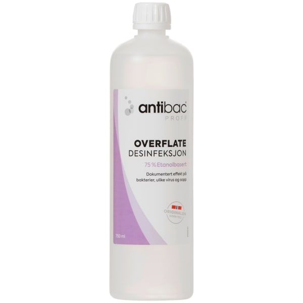 Desinfeksjon overflate Antibac 75% 750ml