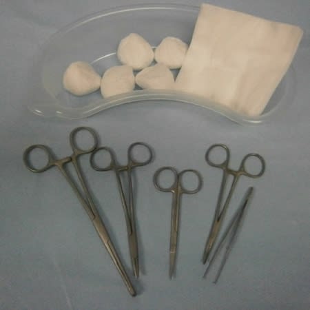 Sutursett m/instrumenter engangs