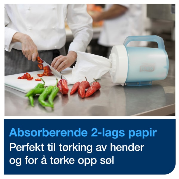 Tørkerull Tork M1 Plus hvit 75m 2l