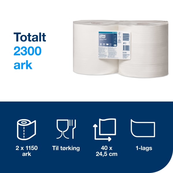 Tørkerull Tork W1-2 Standard 460m 1l
