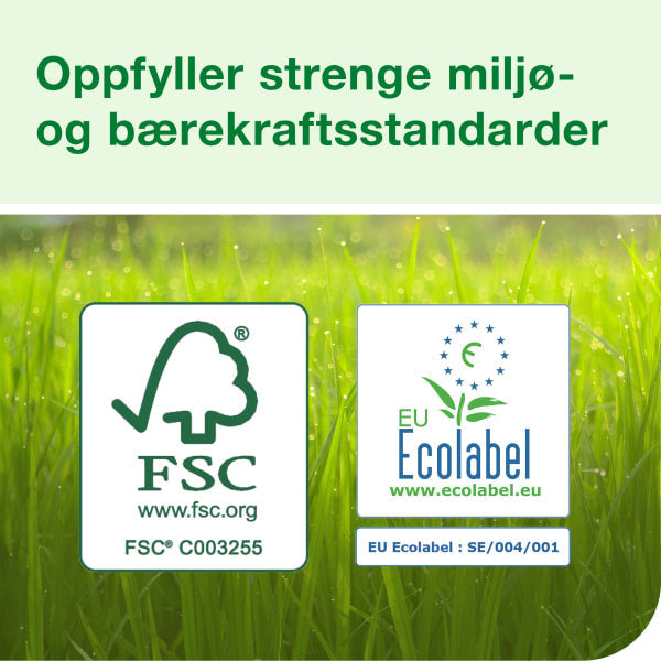 Tørkerull Tork W1-2 Plus hvit 255m 2l