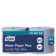 Tørkerull Tork W1-2 Plus blå 255m 2l