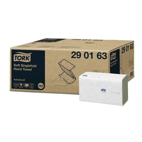 Håndtørk H3 Singelfold Advanced 2l