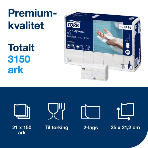 Håndtørk h2 xpress premium soft 2l z