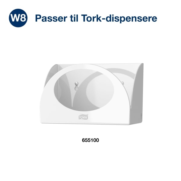 Fargekodet klut Tork W8 Premium rød