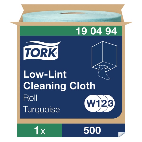 Rengjøringsklut Spes. Tork W1-2-3 turkis