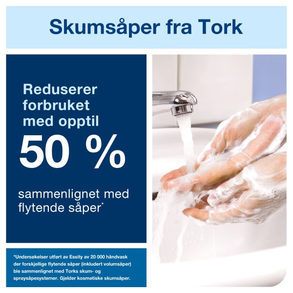 Skumsåpedispenser Tork S4 sensor hvit