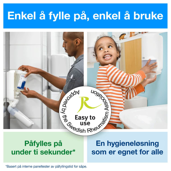 Skumsåpedispenser Tork S4 sensor sort